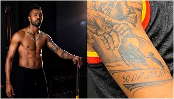 Hardik Pandya হত ৮ট বশষ সখয খদই করলন হরদক ক তৎপরয এই  টযটরHardik Pandya reveals his latest tattoo shares picture on Instagram