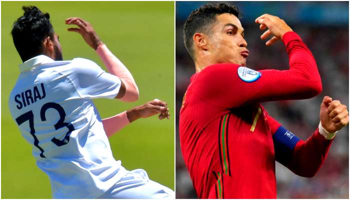 Watch: Mohammed Siraj যখন Cristiano Ronaldo! কী বলছে Premier League?