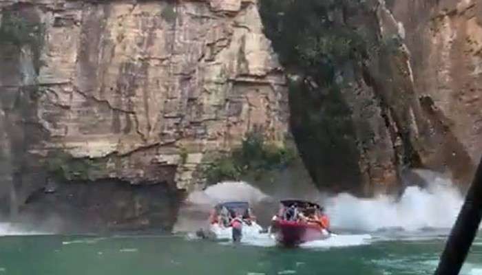 Brazilian Waterfall: জলপ্রপাতের পাথর ভেঙে পড়ল নীচে ভাসমান নৌকার উপরে! মৃত ৭, গুরুতর আহত ৯