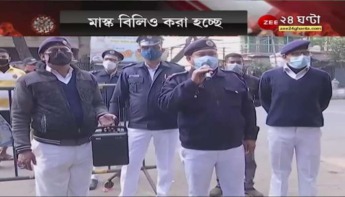 Maniktala: police arrest people not wearing masks in Maniktala market