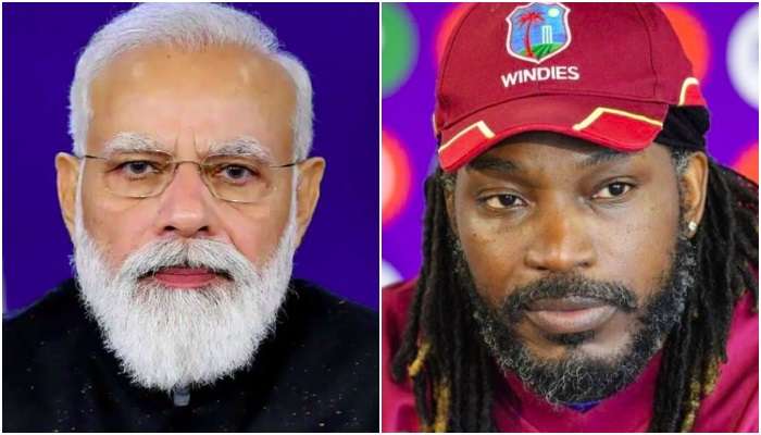 Narendra Modi-র মেসেজে বুধের সকালে ঘুম ভাঙল Chris Gayle-এর!