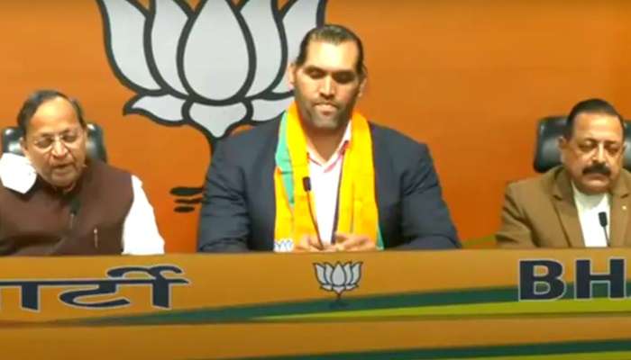 প্রাক্তন WWE তারকা The Great Khali যোগ দিলেন BJP-তে