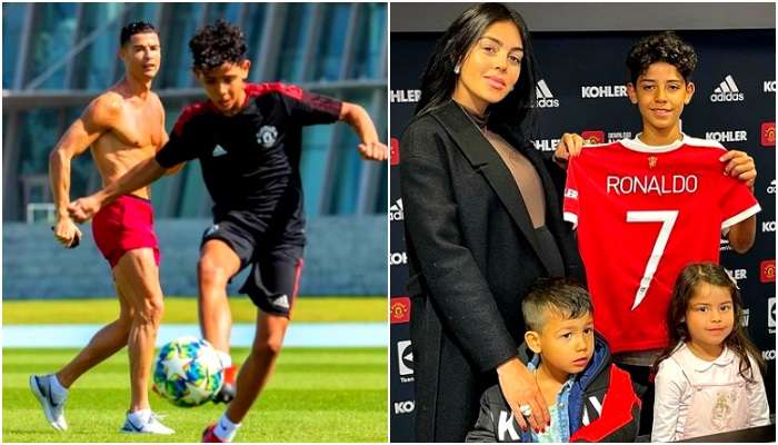 Cristiano Ronaldo Jr: বাবা-ছেলে এক ক্লাবে! ৭ নম্বর জার্সিতেই জুনিয়র Manchester United-এ 