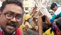 আনিস খানের খুনের পেছনে কারা?, এসএফআইয়ের বিক্ষোভে রণক্ষেত্র আমতা