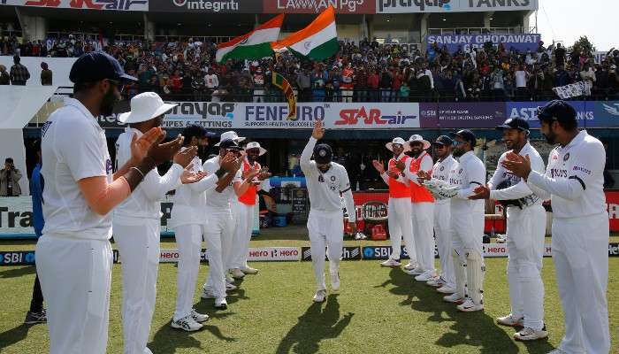 Virat Kohli&#039;s 100th Test: কিং কোহলি-কে &#039;গার্ড অফ অনার&#039; দিল Rohit Sharma-র Team India
