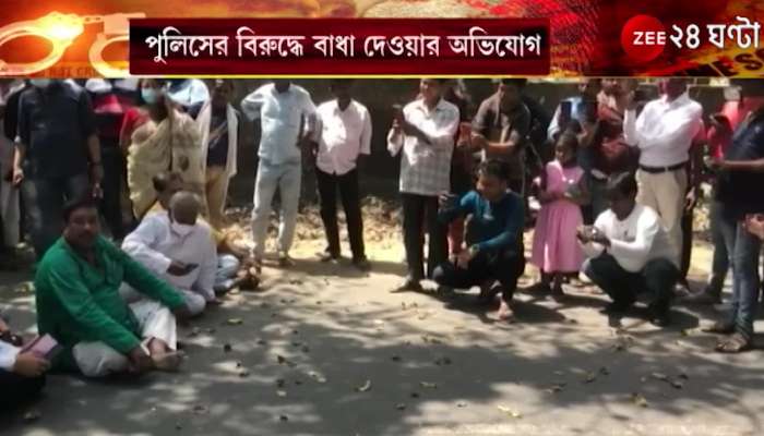 Birbhum Massacre: Police block Adhir Chowdhury on his way to Bogtui, protest at Sriniketan
