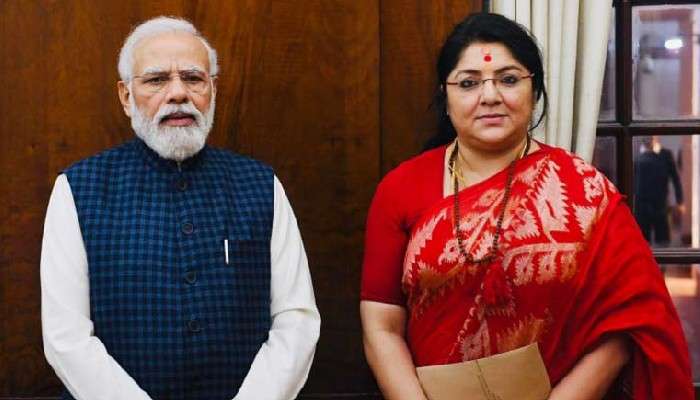  PM Modi-Locket Chatterjee Meet: নাড্ডা-শাহর পর এবার মোদীর সঙ্গে দেখা করলেন লকেট, বাড়ছে জল্পনা