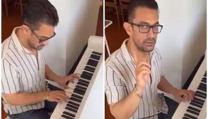 Aamir Khan Video: পিয়ানোয় বাজাচ্ছেন বেঠোভেনের সুর, আমিরের গুণে মুগ্ধ নেটিজেনরা