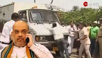 BJP কর্মীদের টেনে-হিঁচড়ে 'সরাল', শাহ যাওয়ার আগেই অর্জুনের মৃতদেহ নিয়ে গেল পুলিস