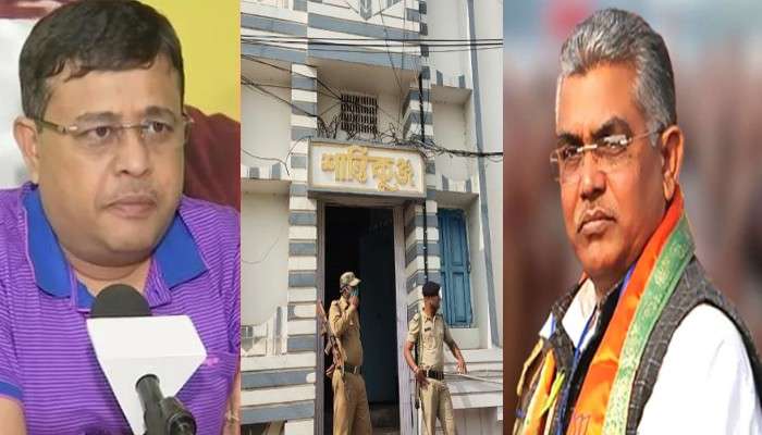 Dilip Ghosh: মধ্যাহ্নভোজে অধিকারী বাড়িতে দিলীপ, কী বললেন TMC সাংসদ দিব্যেন্দু? 