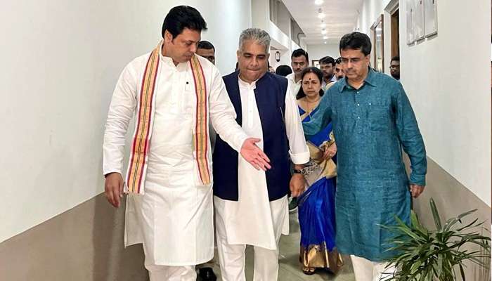 Tripura CM: ত্রিপুরার মুখ্যমন্ত্রী হিসেবে শপথ নিলেন মানিক সাহা, অনুষ্ঠানে উপস্থিত বিপ্লব দেবও