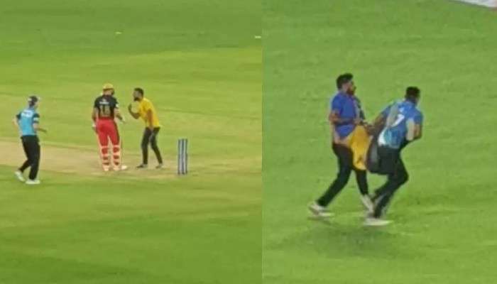 Virat Kohli, IPL 2022 Qualifier 2: নিরাপত্তা শিকেয় তুলে বিরাট দর্শনে ফের মাঠে দর্শক, ভিডিও ভাইরাল 