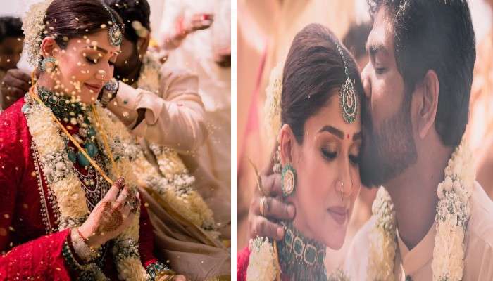 Nayanthara-Vignesh : নববধূ নয়নতারার কপালে আলতো চুমু ভিগনেশের, সামনে বিয়ের প্রথম ছবি