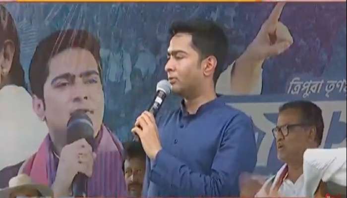 Abhishek Banerjee: &quot;আমি যাতে না আসতে পারি সেই জন্য স্ত্রীকে চিঠি দিয়েছে&quot;, আগরতলার জনসভায় দাবি অভিষেক বন্দ্যোপাধ্যায়ের 