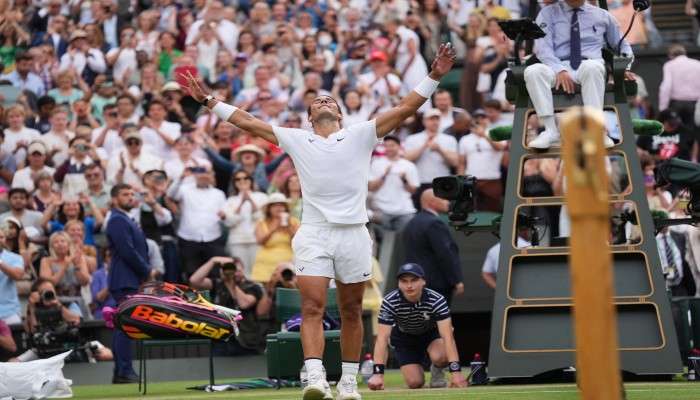 Rafael Nadal, Wimbledon 2022: তলপেটের ছেঁড়া পেশি, পায়ে চোট, তবু ১২ বছরের ছোট বিপক্ষকে হারিয়ে সেমিতে রাফা 
