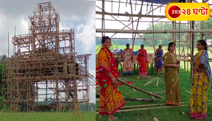 Durga Puja 2022 : লক্ষ্মীর ভাণ্ডারেই পুজো, আয়োজনে লক্ষ্মীরাই...