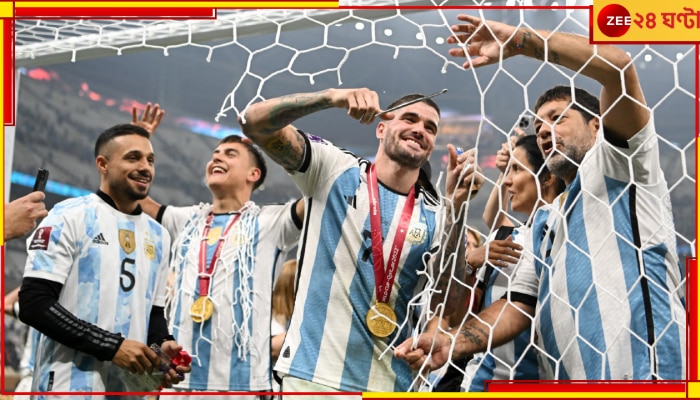 FIFA World Cup Final 2022: ম্যাচ জেতার পরে গোলপোস্টের জাল কেন কেটে পুড়িয়ে দিলেন মেসিরা?