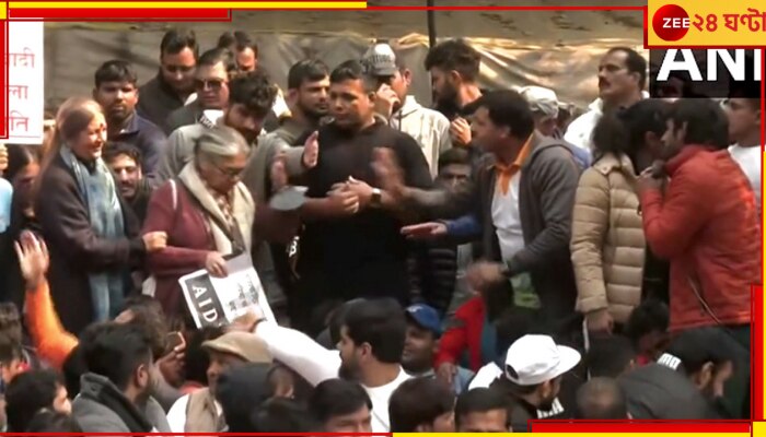 Wrestler&#039;s Protest in Delhi: দিল্লিতে কুস্তিগীরদের ধরনায় হাজির বৃন্দা, মঞ্চ থেকে নেমে যেতে বললেন বজরং পুনিয়া