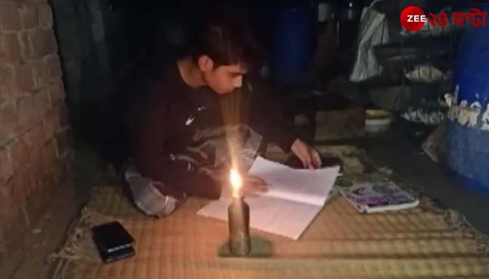 Electricity returned to Dakshinpara two and a half hours before the start of Madhyamik examination due to the news coverage of Zee 24 Ghanta