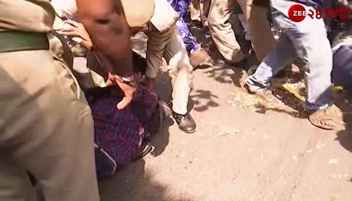 Vikash Bhaban clashes with the police in the protest of upper primary job seekers