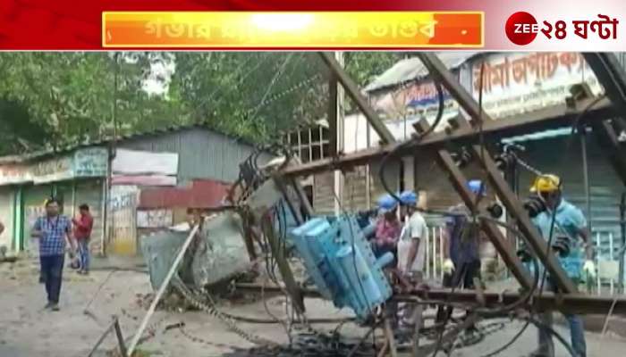Court premises of Balurghat affected by storm 