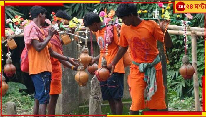 তারস্বরে মাইক, শিব ভক্তদের সঙ্গে পুলিসের ধস্তাধস্তি!