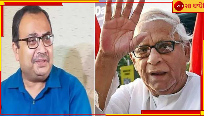 Buddhadeb Bhattacharya: লাল গোলাপের তোড়ায় বুদ্ধকে শুভেচ্ছা কুণালের