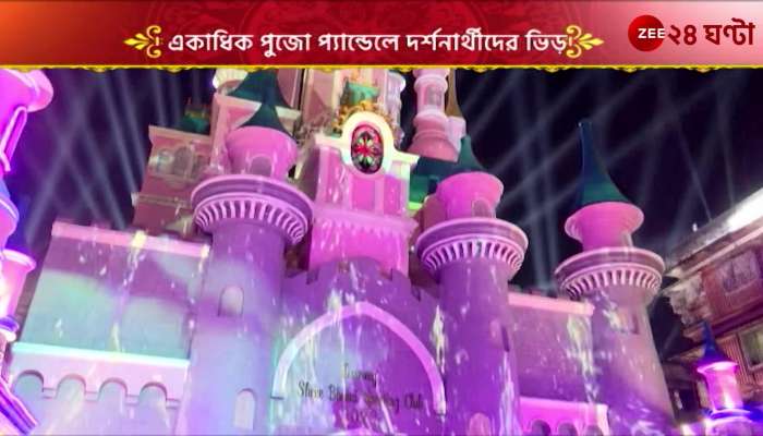 Durga Puja 2023 Even on Ekadashi several pandals are crowded with visitors Sri Bhumi is still crowded