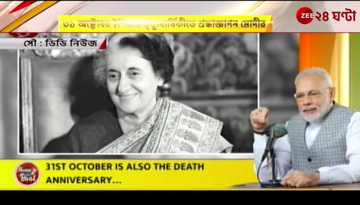 Narendra modis tribute to Indira Gandhi 