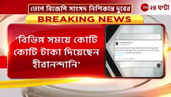 BJP MP Nishikant Dubey blasts a former TMC MP without naming her 