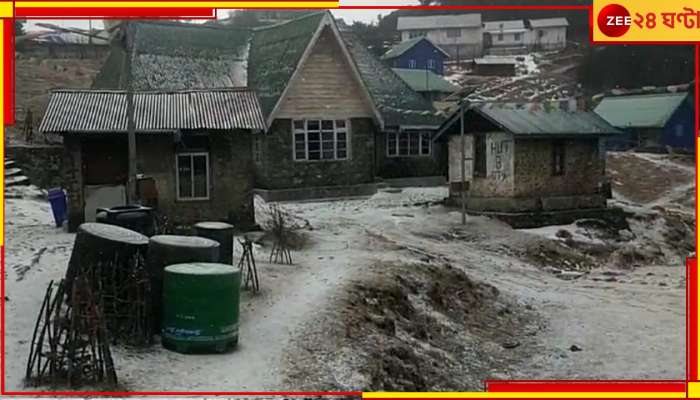 Snowfall in Darjeeling: ফের তুষারপাত, প্রজাতন্ত্র দিবসে সাদা চাদরে ঢাকল দার্জিলিং!