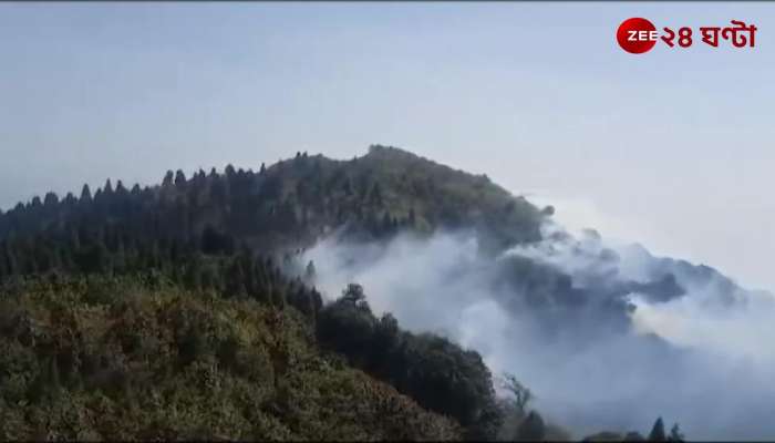 Forest fire between 3 and 6 miles of Darjeeling Traffic problems