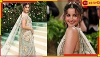১৬৩ জন কারিগর, ১৯৬৫ ঘণ্টায় তৈরি সব্যসাচীর শাড়িতে মেট গালায় তাক লাগালেন আলিয়া
