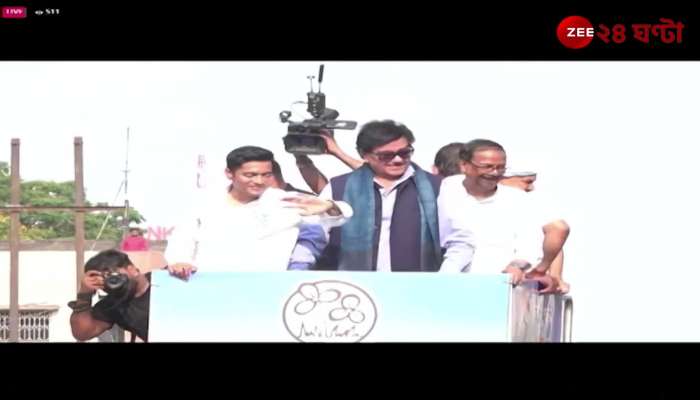 Abhisheks road show in Asansol to promote Shatrughan Sinha