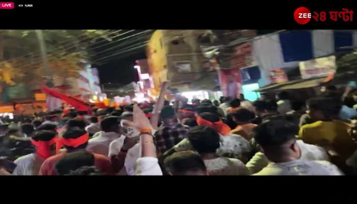 Crowd at Suvendur Road Show in Kanthi