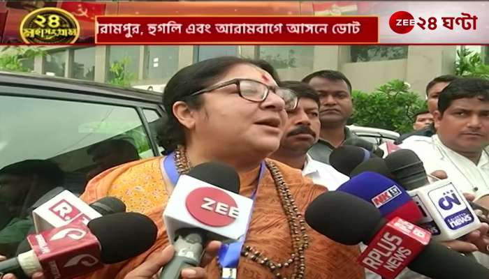Locket Chatterjees reaction on election day against TMC and Rachna Banerjee
