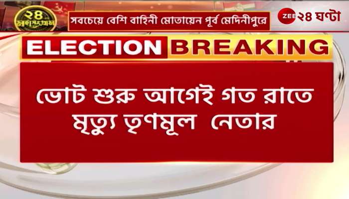 Trinamool leader died last night before voting started name of deceased is Sheikh Moibul