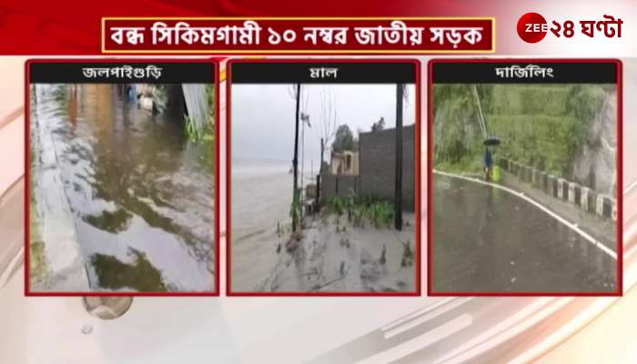 North affected by continuous rain closed National Highway 10 to Sikkim