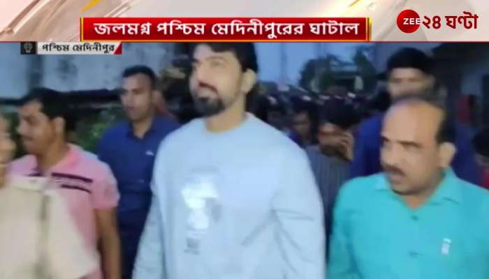  Sansad Deb went to inspect the flooded West Medinipur Ghatal