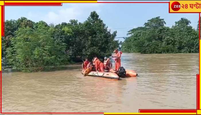 Flood: কোলের শিশুকে নিয়ে বন্যা সাঁতরে ঠিকানার খোঁজে... ছবি দেখলে চোখে জল আসতে বাধ্য!