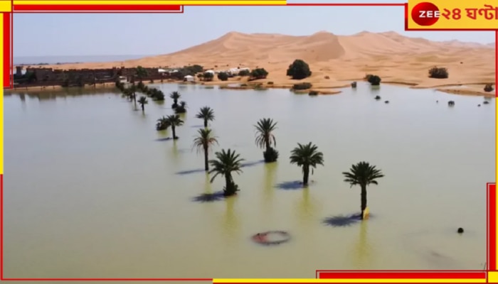 Sahara Desert flood: ৫০ বছরে প্রথম টানা ২ দিন ভয়ংকর বৃষ্টি, জলের তলায় সাহারা মরুভূমি...