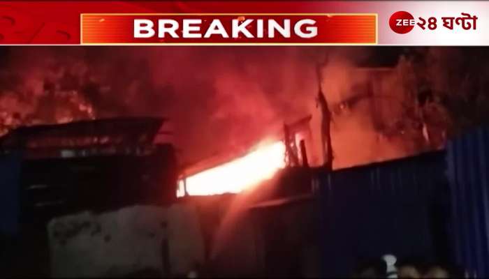 Burrabazar Fire Incident Fire breaks out on Ezra Street 10 fire engines at the scene