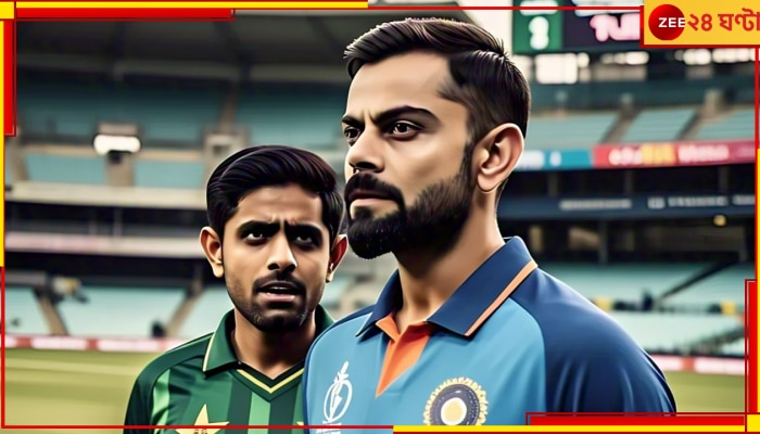 Virat Kohli-Babar Azam | IND vs PAK Champions Trophy 2025: &#039;চুপ মুহূর্ত চুপ&#039;; বাবরের পিঠে বিরাটের হাত, মহাযুদ্ধের ভাইরাল ছবি দেখলেন?