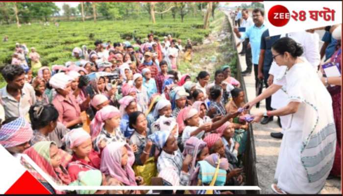 Mamata Banerjee: গাড়ি থেকে নেমে সটান চা-বাগানে, শ্রমিকদের সঙ্গে মিলেমিশে গেলেন মমতা! দিলেন চকোলেট...