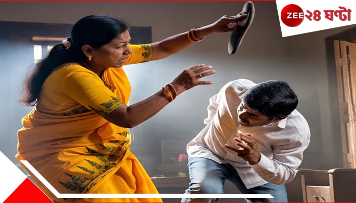 WATCH: চলন্ত বাইকে বরকে জুতো খুলে পেটাচ্ছেন বউ! যোগীরাজ্যের ঘটনায় তোলপাড় নেটপাড়া...