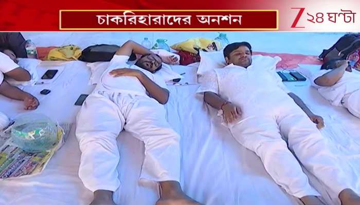 One Job Loser Falls Ill at Hunger Strike Site 