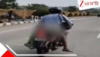 স্ত্রীকে পিষে দিয়েছে বেপরোয়া ট্রাক! সাহায্য না পেয়ে স্বামী বাইকের পিছনে দেহ বেঁধে...