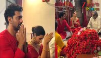 শাড়ি-পাঞ্জাবিতে রংমিলান্তি, নৈহাটির বড়মায়ের মন্দিরে একসঙ্গে দেব-শুভশ্রী...