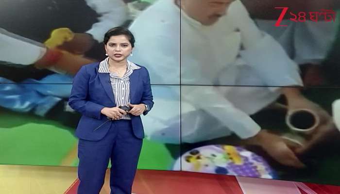 Suvendu Washes the Feet of an Elderly Tribal Man and Distributes Food