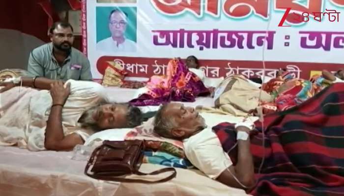  On the 12th day of hunger strike Trinamool delegation at Matua stage